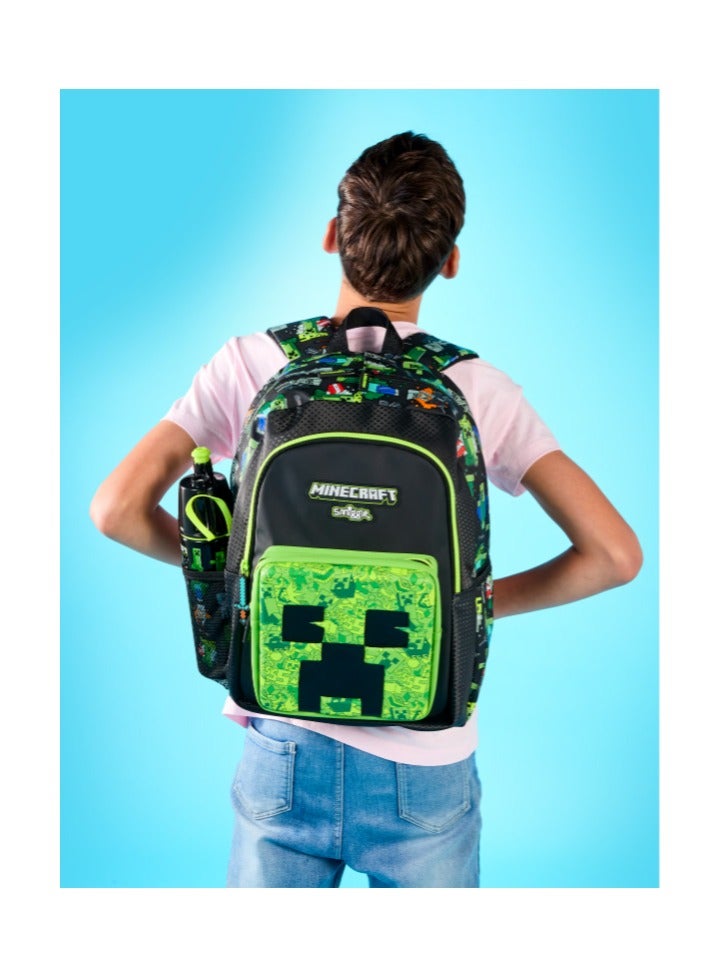 سميجل حقيبة الظهر Minecraft للأولاد  حقيبة الظهر المدرسية السوداء للأطفال - Image 5