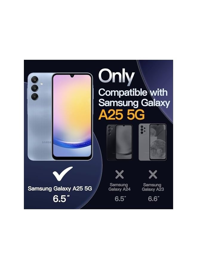 Jetech Case for Galaxy A25 5G 6.5-Inch, Non-Yellowing Shockproof Bumper Protective Phone Cover, Anti-Scratch Hard PC Back (Clear) - Image 2