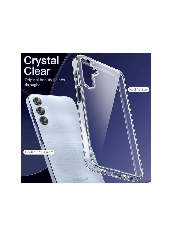 Case for Galaxy A25 5G 6.5-Inch, Non-Yellowing Shockproof Bumper Protective Phone Cover, Anti-Scratch Hard PC Back (Clear) - pzsku/Z3DE3F13785AA9A92547DZ/45/1741425204/c44de096-2b3f-4387-a6df-6ef8bcb06f03