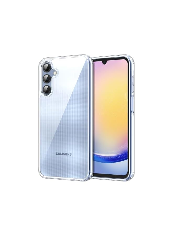 Jetech Case for Galaxy A25 5G 6.5-Inch, Non-Yellowing Shockproof Bumper Protective Phone Cover, Anti-Scratch Hard PC Back (Clear) - Image 1