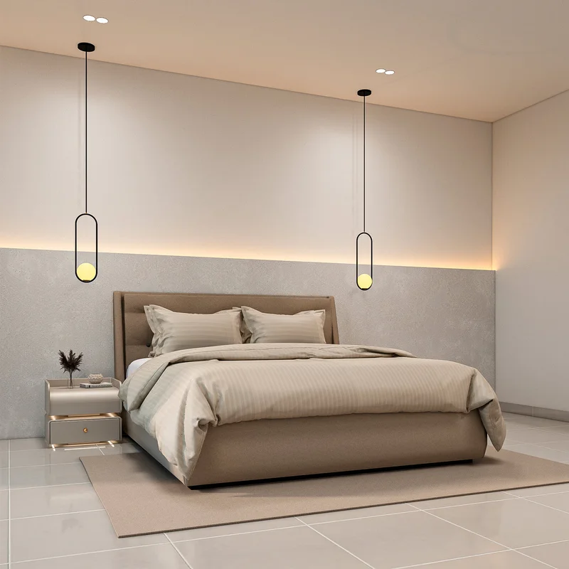 DWELL 3 Pcs Luxurious 300 Thread Count Bamboo  Sateen Thin Stripe Duvet Cover Set