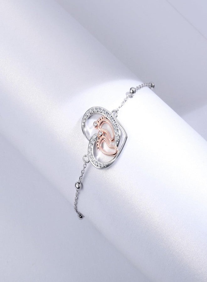 MANBU Pregnancy Gifts for First Time Mothers: Mom to be Necklace Bracelet Earrings for Expecting Women Gifts for Pregnant Wife Daughter Sister Friends (bracelet) - Image 5