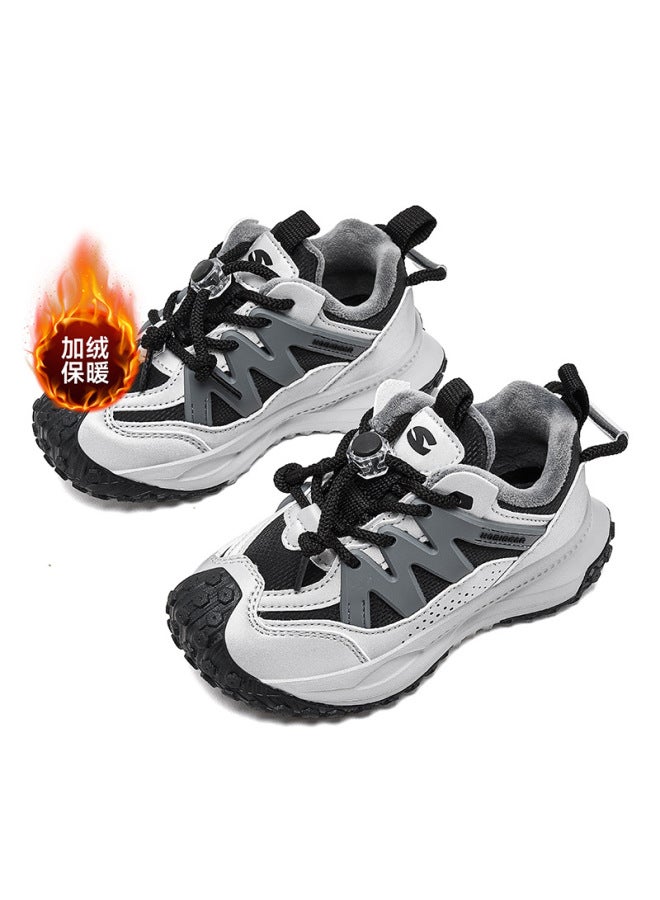 Habixiong Two Cotton Boys Sneaker Winter Girls Plus Velvet Lining Outdoor Durian Sole Casual Shoes Outlet