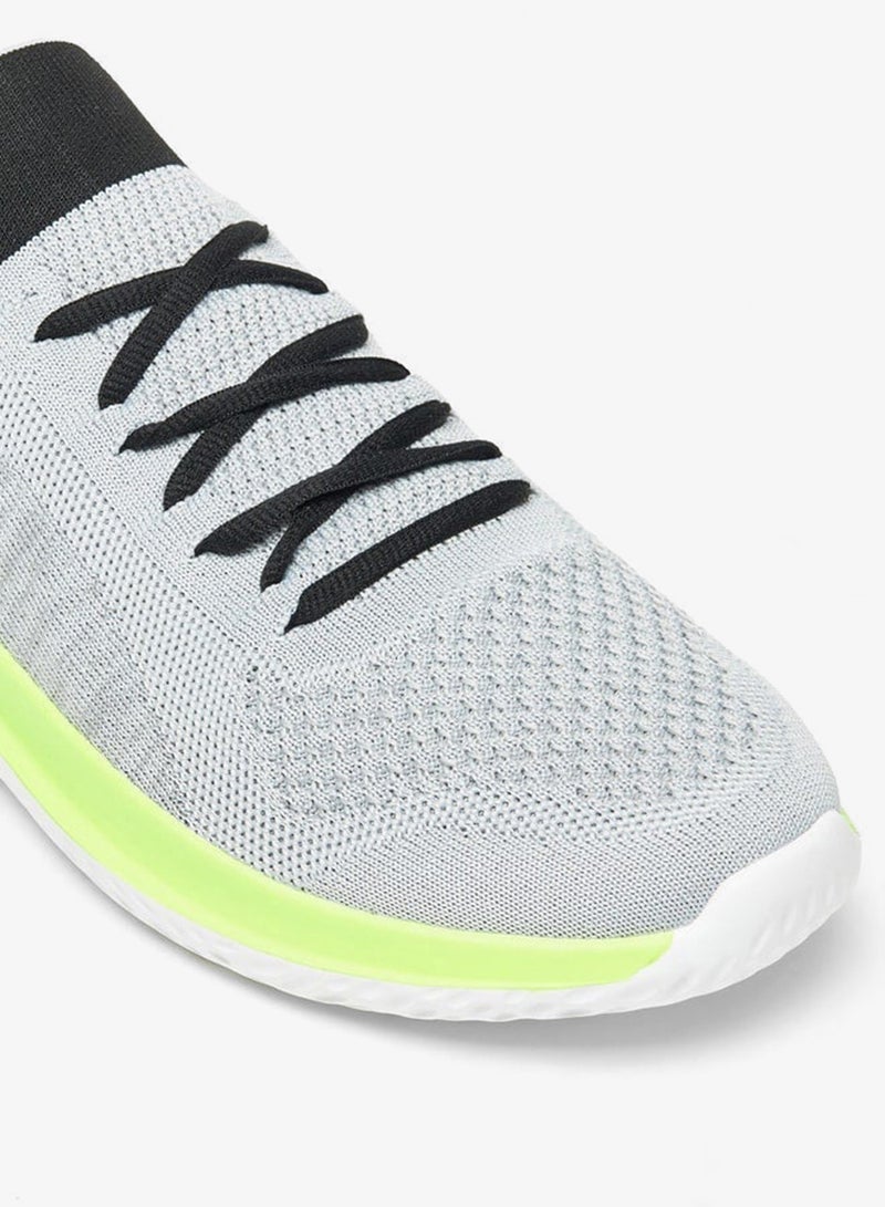 Dash Men Textured Slip On Sports Shoes with Lace Detail - Image 5