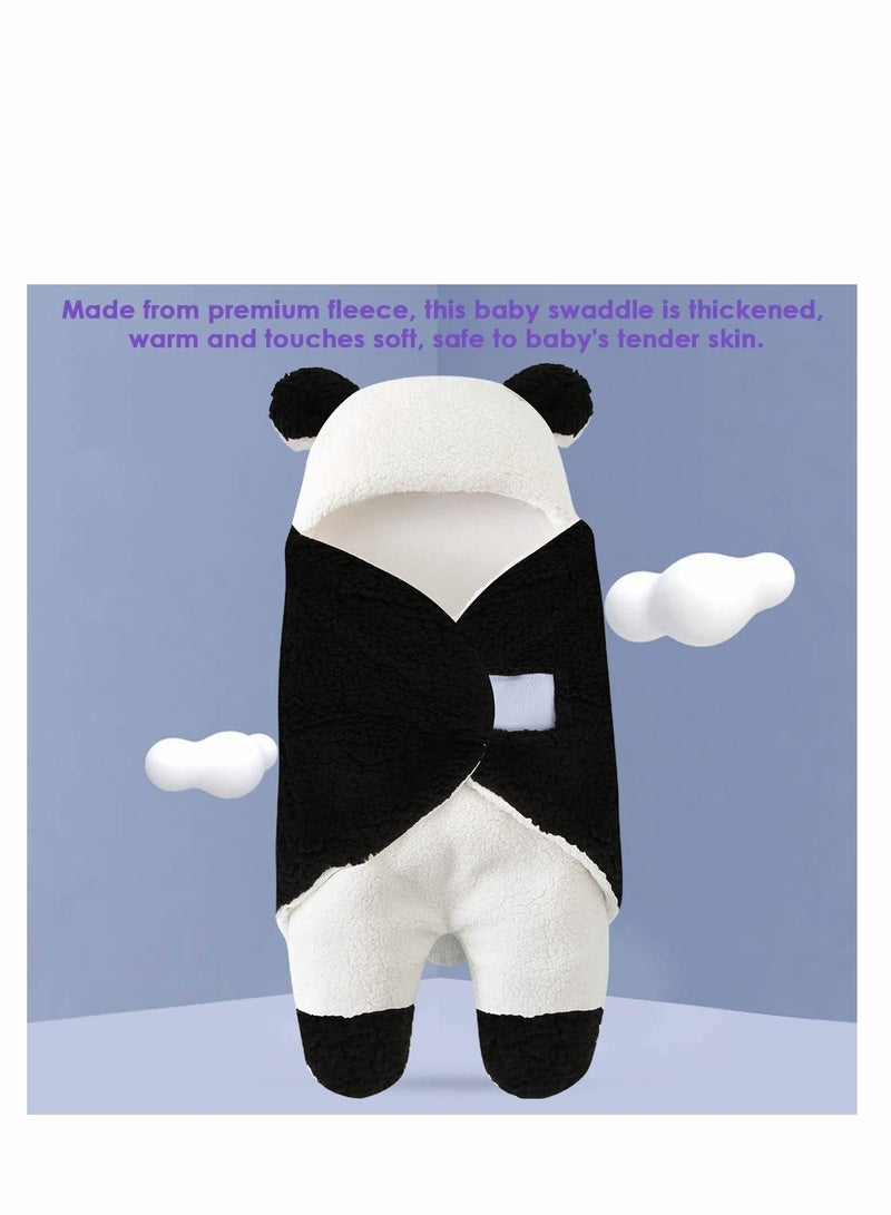 SOLARAE Cute Bear Organic Newborn Swaddle Wrap-Girl Baby Boy Receiving Blanket Newborn Receiving Blanket Baby Sleeping Wrap Swaddle Baby Girls Boys Wrap Swaddle Blankets Newborn Infant Knit - Image 3