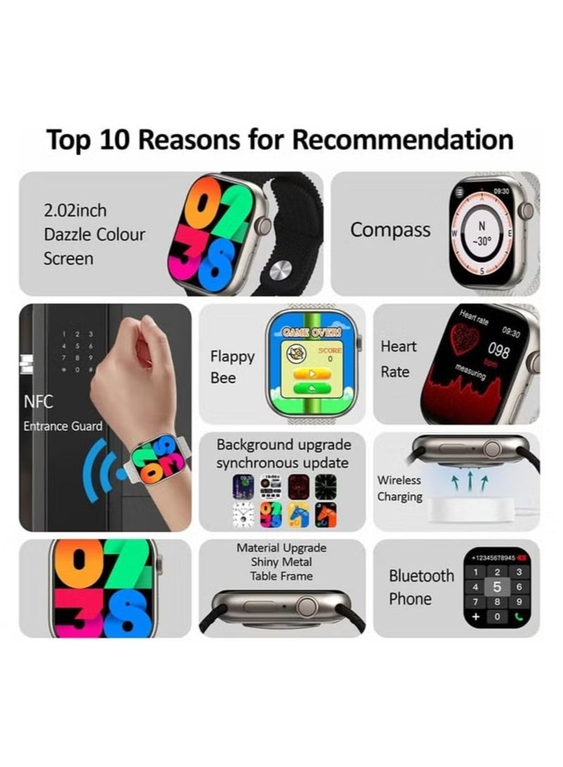 Gravity 10 Pro Max Smart Watch ‚Äì Bluetooth Connectivity & Waterproof Fitness Tracker - Image 2