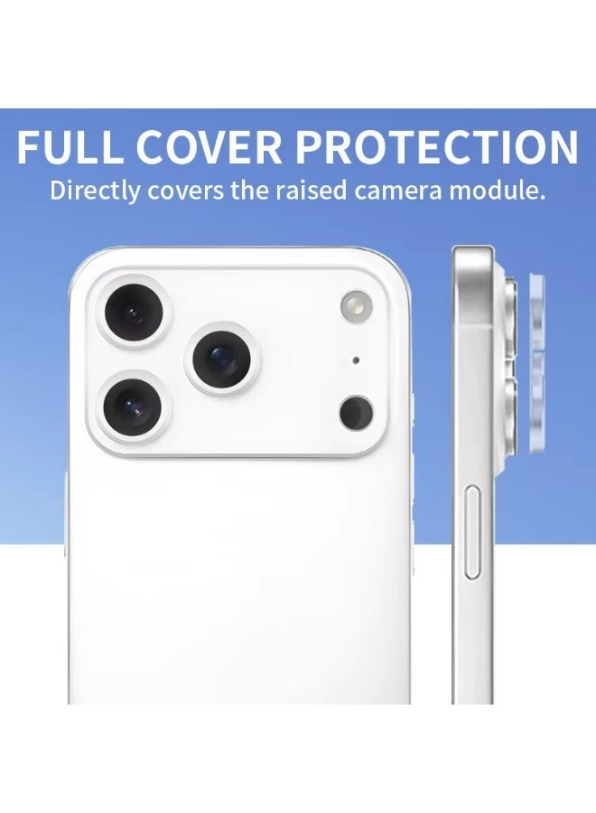 إكس ليفيل واقي عدسة كاميرا آيفون 17 برو ماكس - زجاج شفاف عالي الوضوح - شفاف - Image 2