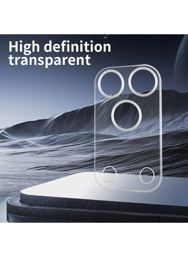إكس ليفيل واقي عدسة كاميرا آيفون 17 برو ماكس - زجاج شفاف عالي الوضوح - شفاف - Image 4