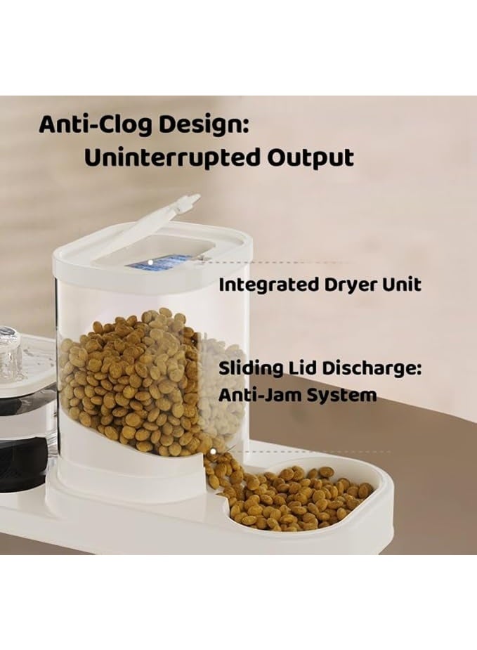 2 in 1 Cat Water Fountain  Feeder Quiet Pump Anti Spill for UAE KSA Pets  Free Cleaner - Image 4