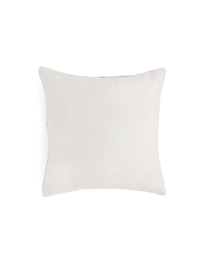 Sanskrutihomes Green Cotton Floral Cushion Cover, Medium