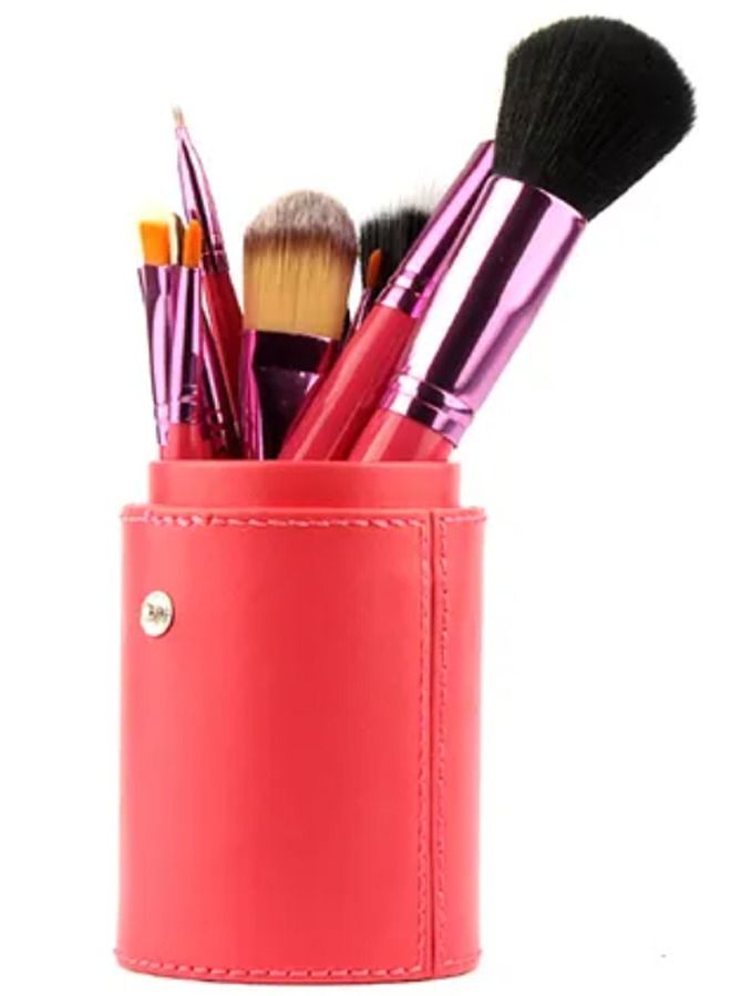 إن كي أكس طقم فرش مكياج 12 قطعة مع علبة اسطوانية - Image 3