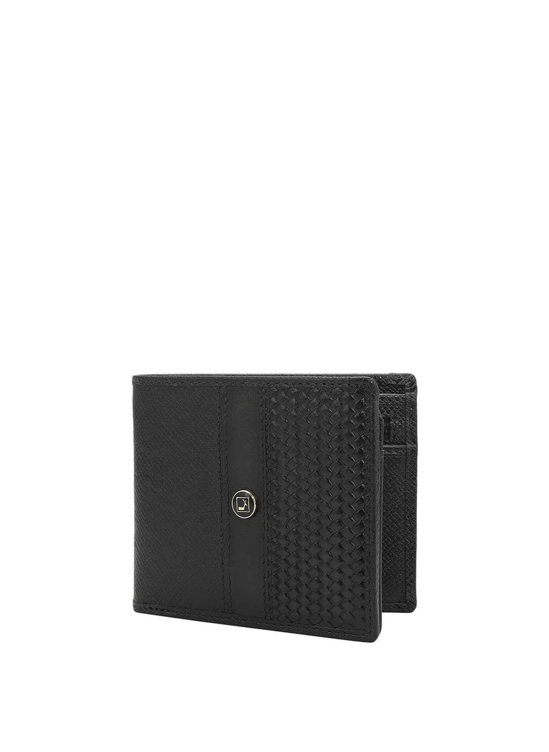 دا ميلانو Genuine Leather Black Mens Wallet