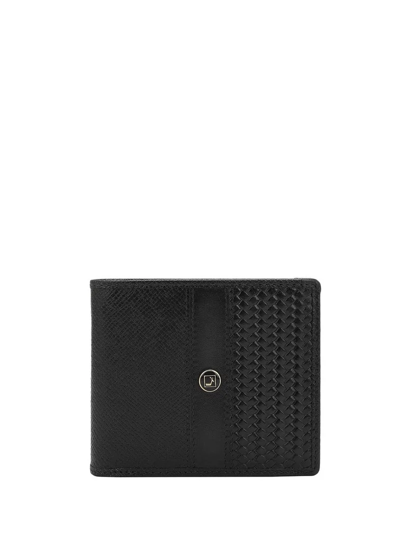 دا ميلانو Genuine Leather Black Mens Wallet