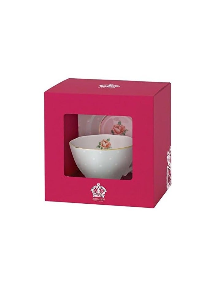 ROYAL ALBERT طقم فنجان وصحن روز بولكا من رويال ألبرت - Image 2