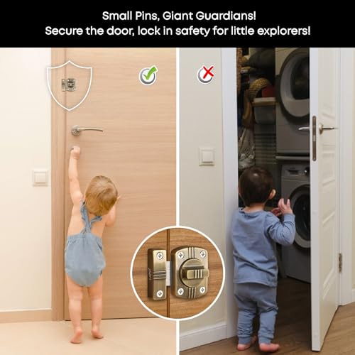 LAPO 3 Piece Latch Lock for Home, Door Latches for Bathroom, Chitkani Door Stopper, Baby Latch for Balcony, Bedroom, Storeroom (Material- Zinc, Antique Finish, 3 Years Warrany)-SQR - Image 2