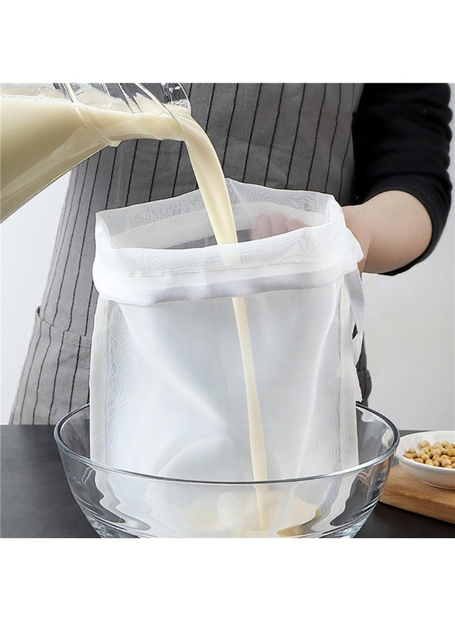 LEBOCADO 4 Pcs Food Grade Soy Milk Filter Bags Vegetable juice filter bag, 200Mesh 75Micron 20*30CM Fine Mesh Bag Milk Filter Bag All Purpose Food Strainer Nylon Cheesecloth - Image 3