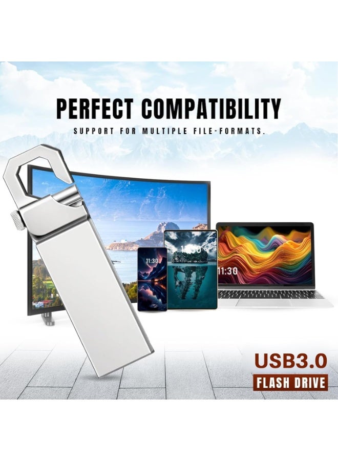 INSIJAM 2TB High-Speed USB 3.0 Flash Drive - Waterproof Metal Memory Stick Durable Portable USB Stick Compatible with PC Laptop - Image 4