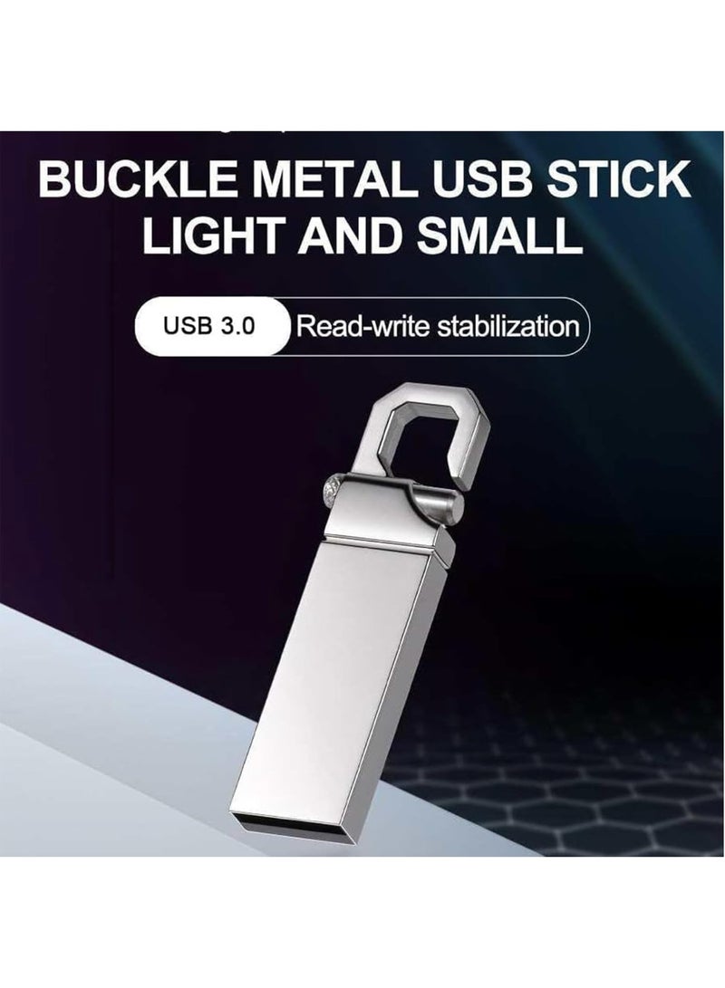 INSIJAM 2TB High-Speed USB 3.0 Flash Drive - Waterproof Metal Memory Stick Durable Portable USB Stick Compatible with PC Laptop - Image 3
