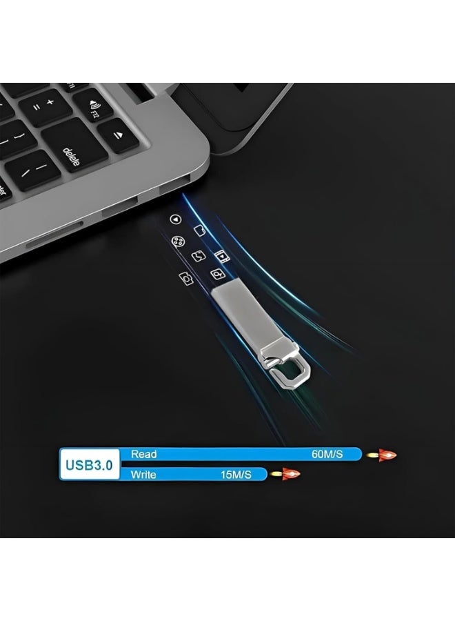 INSIJAM 2TB High-Speed USB 3.0 Flash Drive - Waterproof Metal Memory Stick Durable Portable USB Stick Compatible with PC Laptop - Image 2