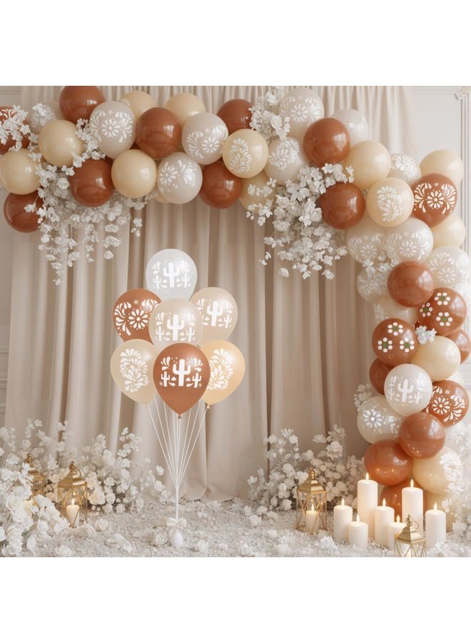 Soulchen 45 Pcs Cielito Lindo Balloons Party Decoration 12 Inch Platos De Barro Fiesta Balloons Mexican Talavera Party Decorations for Wedding Birthday Baby Shower Bridal Engagement Photo Supplies - Image 5