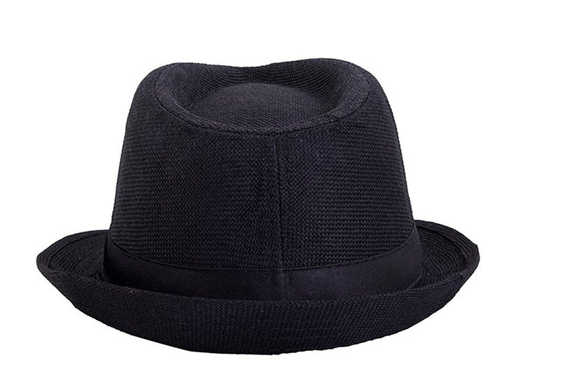 RR DESIGN Faux Suede Cap & Hat Summer Collections For Men & Women (Fedora-Black), Free Size - Image 2