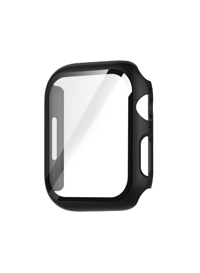Apple Watch Watch 9/8/7 45mm Protective Case With Tempered Glass Protective Case, Suitable For Apple Watch 9/8/7 45mm Black - Image 1
