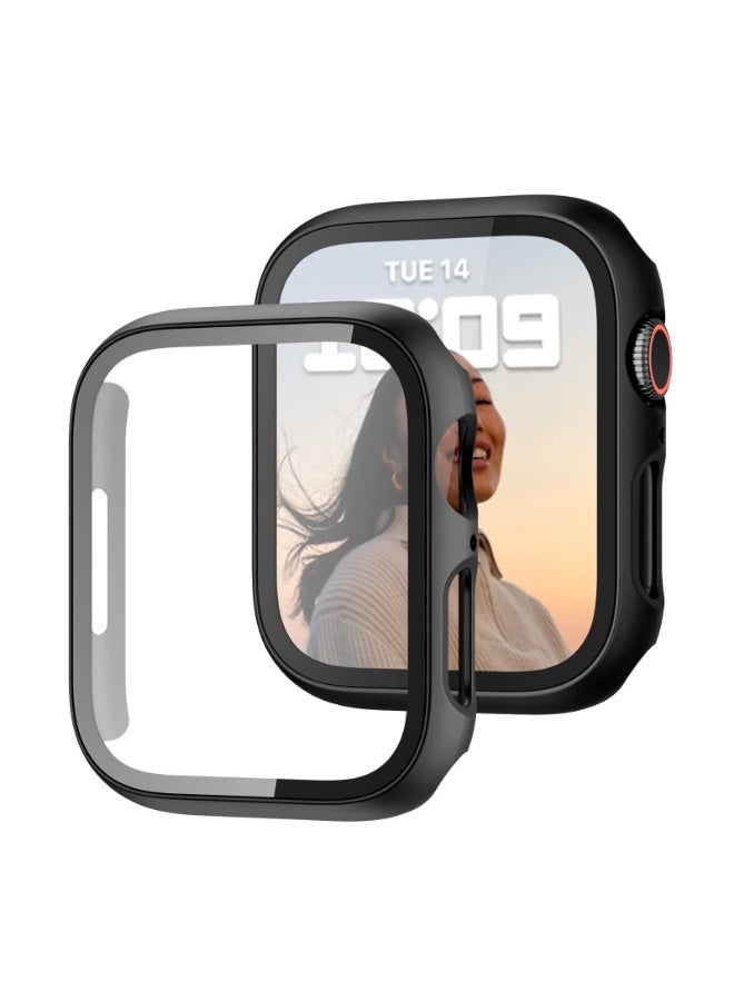 Apple Watch Watch 9/8/7 45mm Protective Case With Tempered Glass Protective Case, Suitable For Apple Watch 9/8/7 45mm Black - Image 3