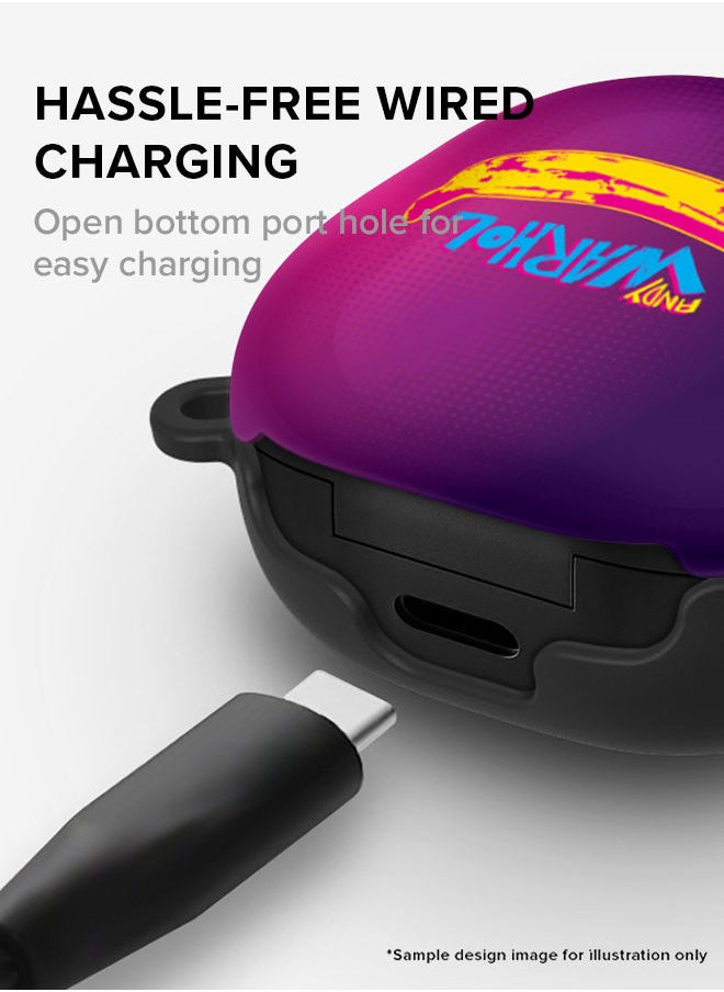 Stylizedd - StylePods Custom Case Samsung Galaxy Buds Pro (2021) / Buds Live Case With Anti-Lost Keychain - Ta Smile - Image 1