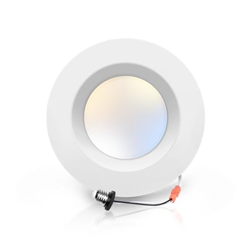 ECOELER 5/6 inch LED Recessed Lighting, Dimmable Ceiling Can Light, 16.5W 1200Lm, 5CCT Selectable(27K, 30K, 40K, 50K, 60K), Aluminum Trim, Retrofit Installation Downlight - ETL & FCC Listed - Image 1