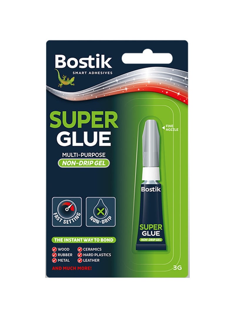 Bostik Multi Purpose Non-Drip Gel Super Glue  - Image 1