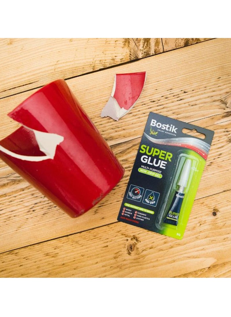 Bostik Multi Purpose Non-Drip Gel Super Glue  - Image 3