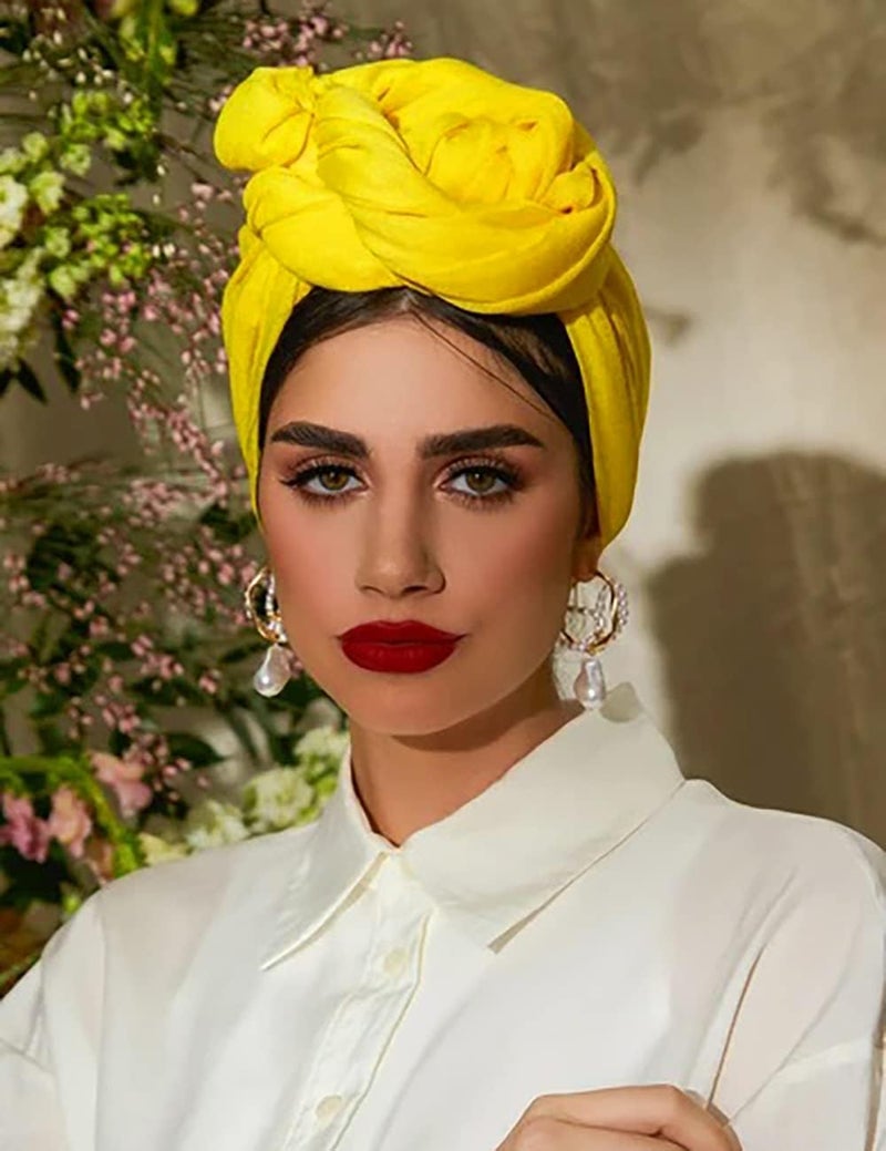 Harewom Head Wraps for Black Women Stretch Head Scarf Long African Hair Wraps Turban Headwraps Jersey Headbands - Image 5
