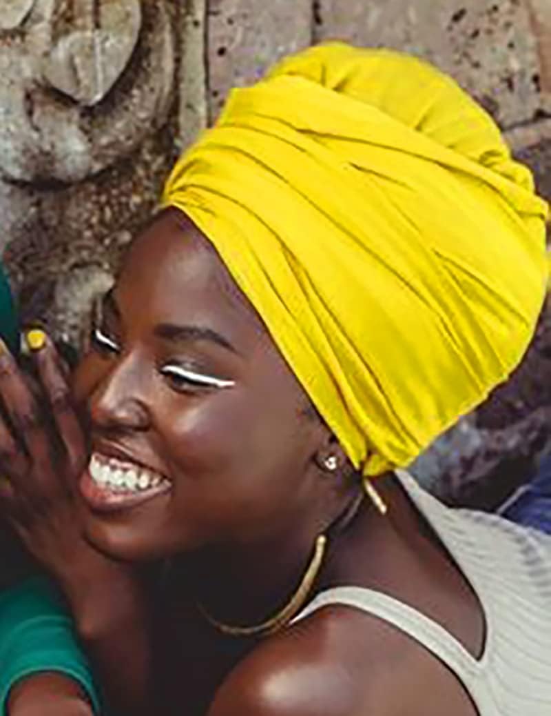 Harewom Head Wraps for Black Women Stretch Head Scarf Long African Hair Wraps Turban Headwraps Jersey Headbands - Image 3