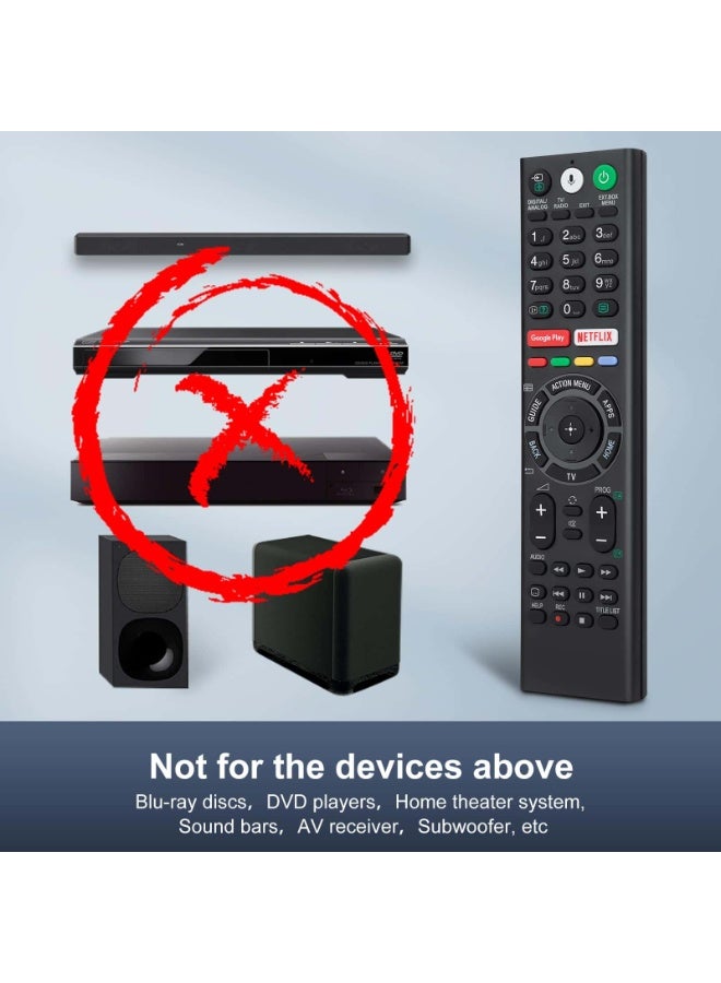 Anmi Voice Replacement Remote Control for Sony-Bravia-TVs，for All Sony 4K UHD LED LCD HD Smart TVs - Image 3