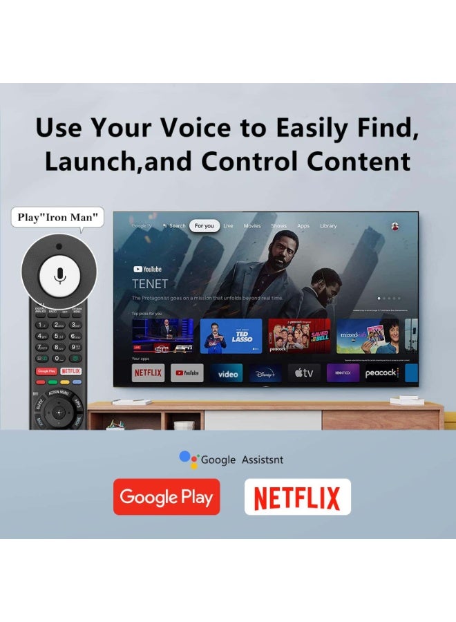 Anmi Voice Replacement Remote Control for Sony-Bravia-TVs，for All Sony 4K UHD LED LCD HD Smart TVs - Image 4