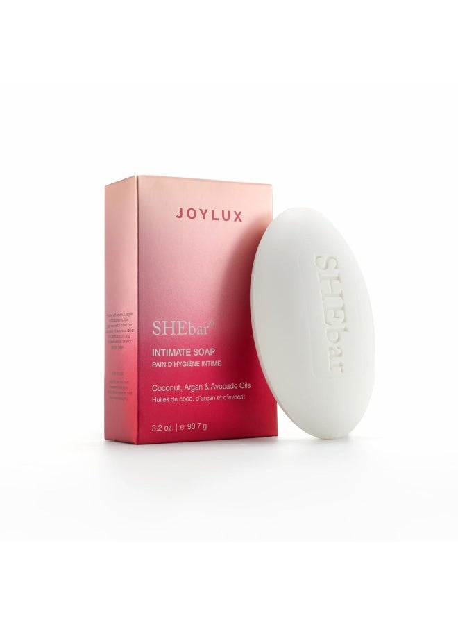 Joylux SHEbar Feminine Cleansing Bar Yoni Bar pHBalanced Formula Clean Gentle Ingredients Velvety Texture Light Mandarin Scent Rich in Essential Oils 32oz - Image 1