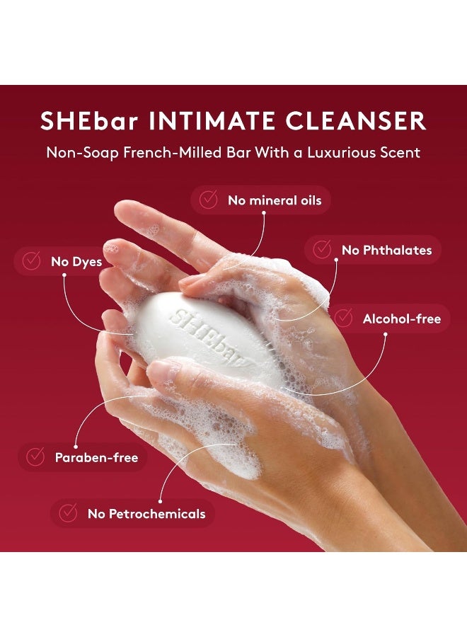 Joylux SHEbar Feminine Cleansing Bar Yoni Bar pHBalanced Formula Clean Gentle Ingredients Velvety Texture Light Mandarin Scent Rich in Essential Oils 32oz - Image 2