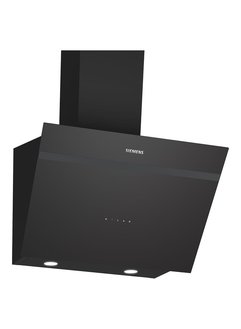 Siemens iQ300 Wall-Mounted Cooker Hood, 60 cm, Powerful 700 m³/h Extraction, Silence Drive, LED Lights, German Engineering Hood, Black, LC66KPJ60M LC66KPJ60M black -3 years warranty LC66KPJ60M black - Image 1