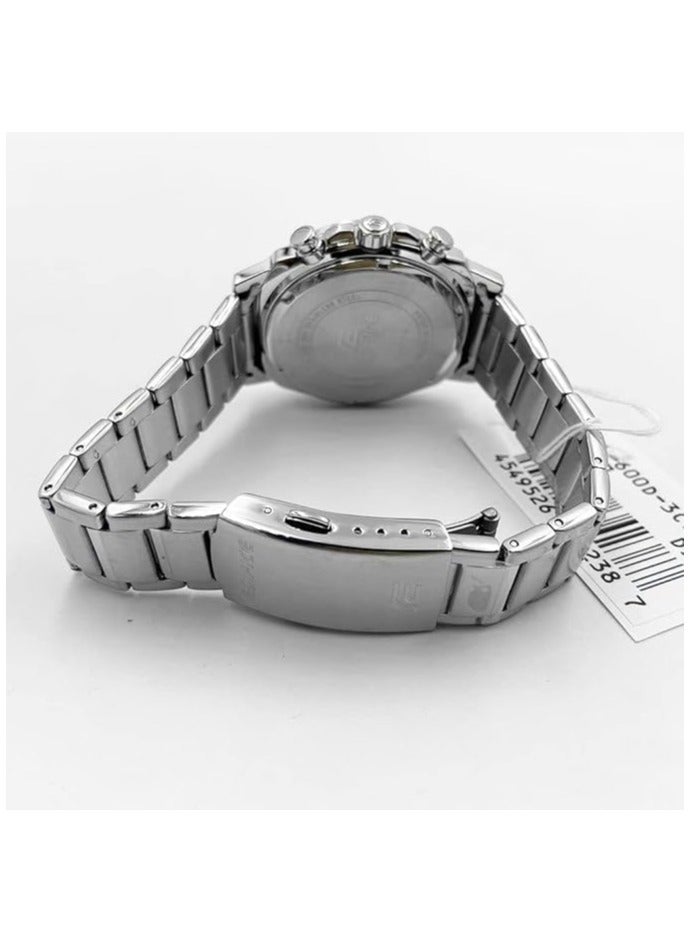Casio Edifice Men's Watch - EFV-600D-3CVUDF green Dial, Silver Band - Image 3