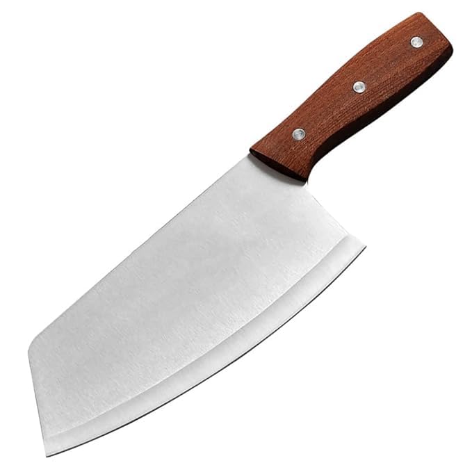 LYBAA Kitchen Knife Professional Chef Knife Cleaver Knife Vegetable Cutting Meat Chopping Sharp Blade Ergonomic Handy Handle for Kitchen Restaurant 1 Pcs - Image 1