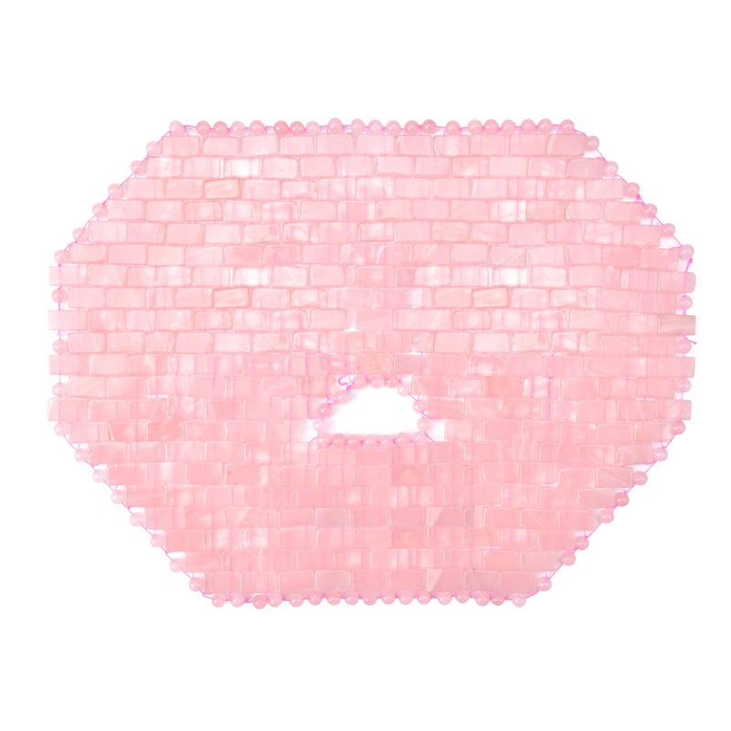 ideayard Jade Mask Rose Quartz Face Cold Mask for Headache Relief Mask Weight Compress Mask Cover Eye for Puffy Eyes Tension Sinus  Stress Relie Relax Skin Care Spa