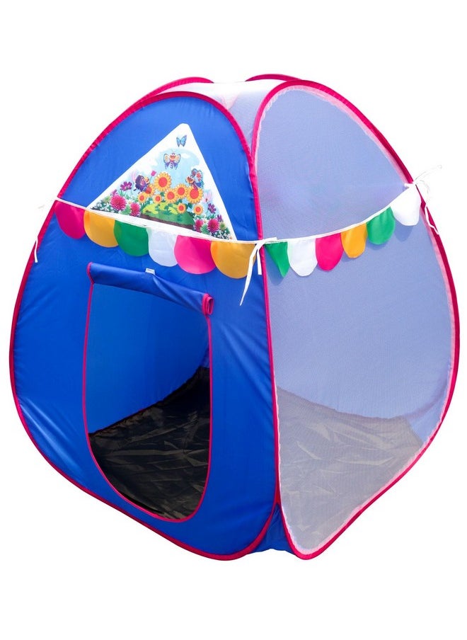 HomeCute Homecute Igloo Type Foldable Popup Kid's Play Tent House (Small Size Blue)  - Image 1