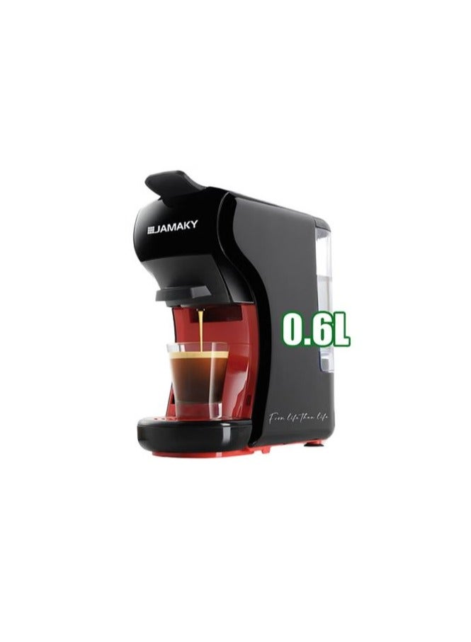 JAMAKY Multi Capsule Coffee Maker with Italian technology , Household 1450W Automatic Drip Coffee Machine 0.6L Water Capacity  - Image 2