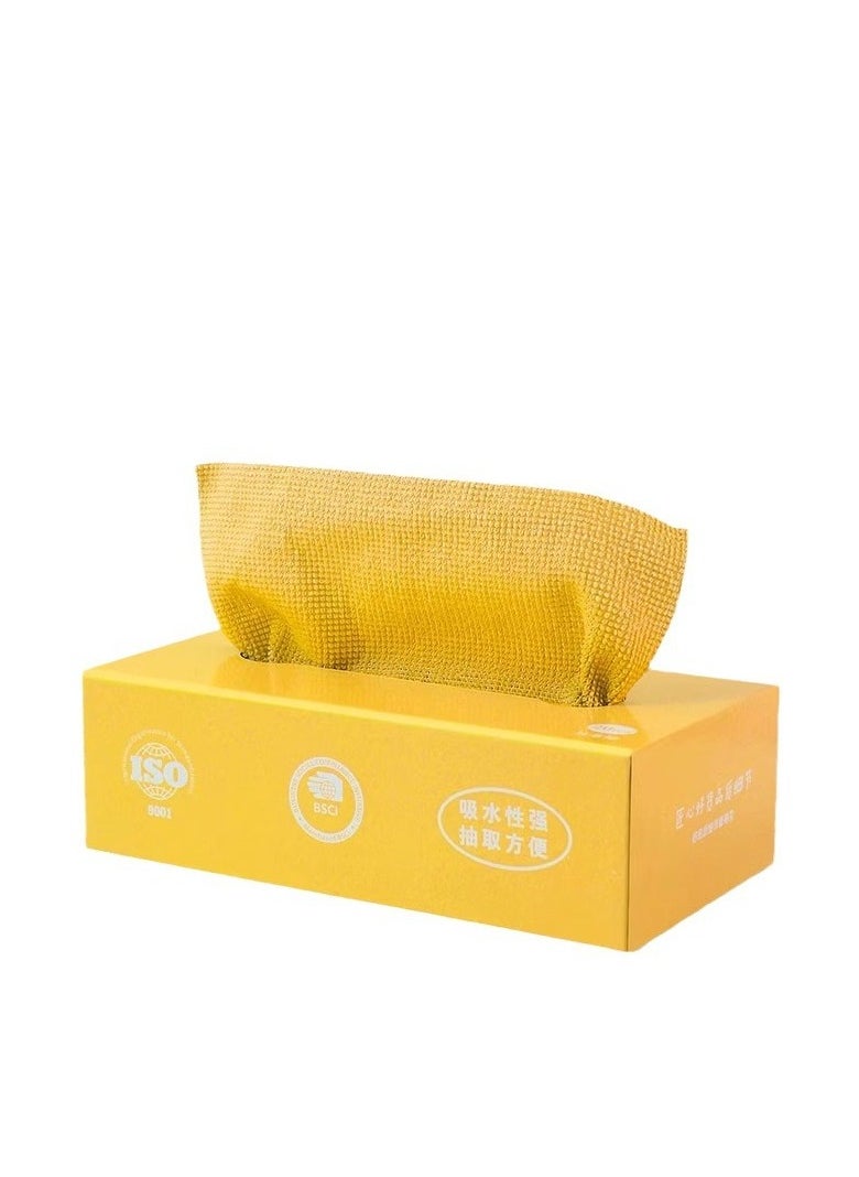 MOTRK - Kitchen Towels Disposable Cleaning Towels Microfiber Towels 20 Sheets Kitchen Towels Reusable with Dispenser Box Multipurpose Cleaning Wipes - Image 1