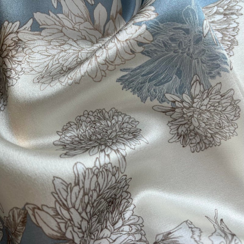 FONYVE 100% Mulberry Silk Scarfs for Women - Lightweight Square Satin Head Scarf - Small Silk Hair Scarf for Sleeping 21" x 21" - Image 3