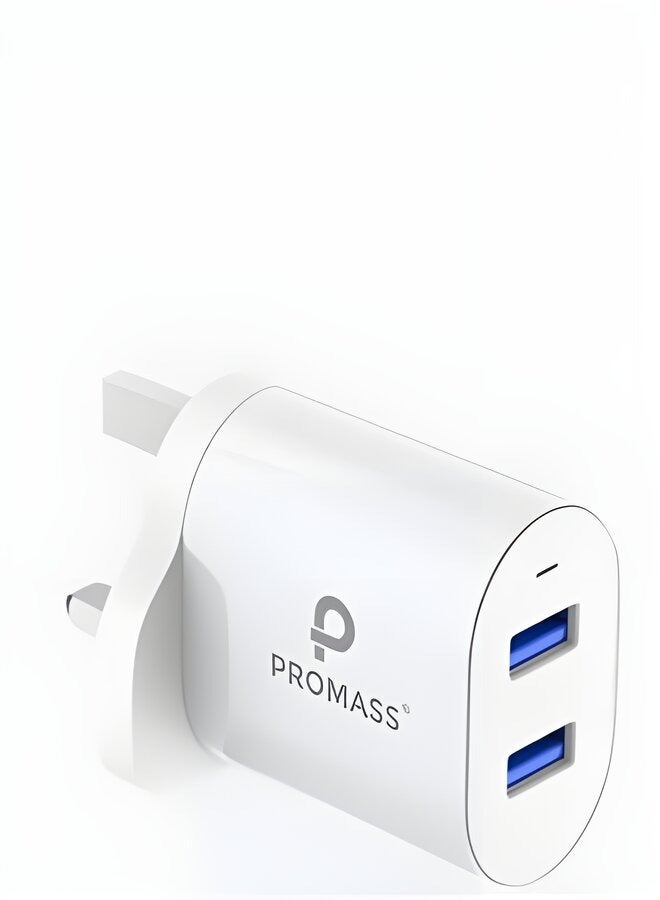 PROMASS original wall charger with two USB ports supports 20W fast charger - Image 1