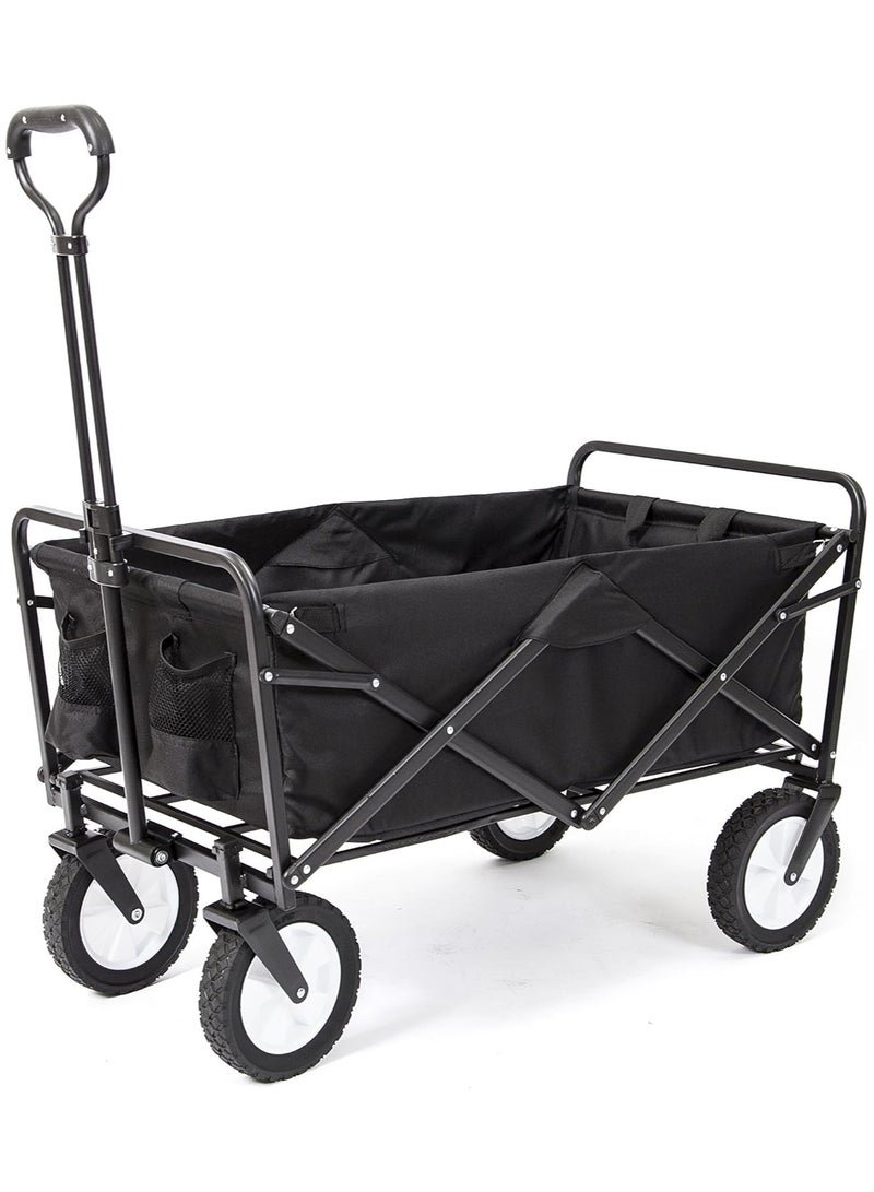 لينجوي عربة ترولي عربة قابلة للطي عربة كبيرة الحجم قابلة للتعديل عربة ترولي خارجية - Image 2