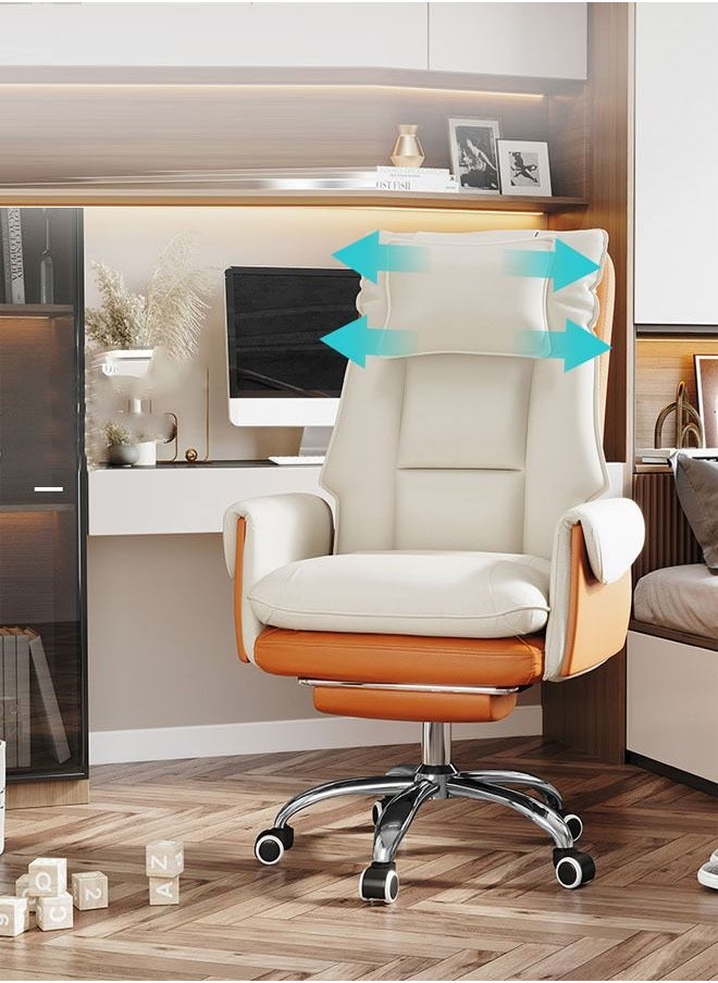 NKX - Executive Ergonomic Computer Desk Chair for Office and Home, Boss Chair with headrest back comfort and lumbar support with Foot Rest - Image 1