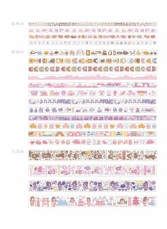 Y&D 20 Rolls Cute Washi Tape Set, Wide Kawaii Cartoon Animals Aesthetic Decorative Masking Sets for Scrapbook, Journaling, Kid's DIY Craft, Scrapbooking Supplies  - Image 2
