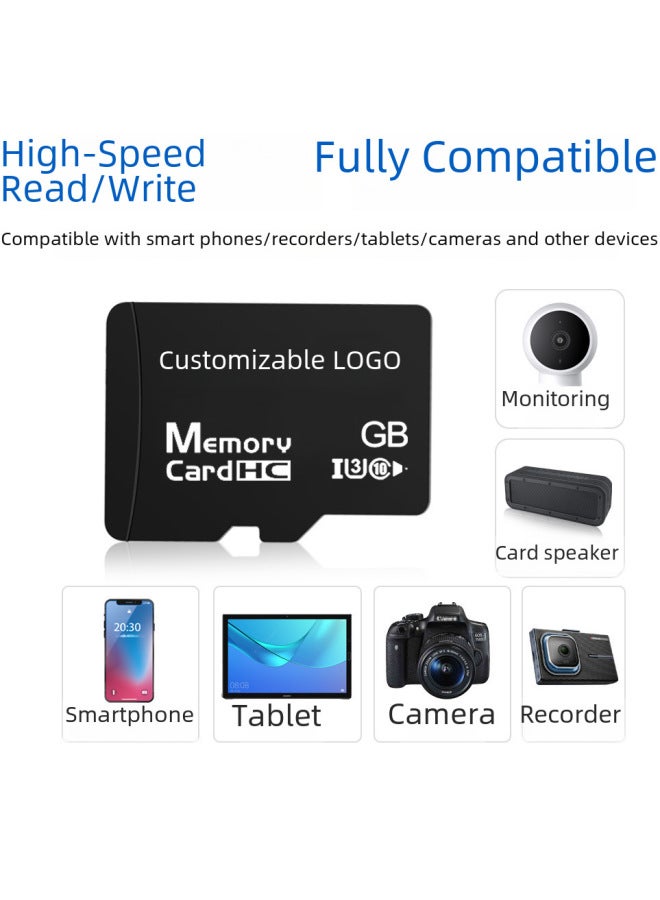 High-speed Mobile Phone Memory Card 64g Car Recorder 32g Storage Card 4g8g Camera Tf 32g Digital Computer Storage-Color:Black-Capacity:32GB-Camera Recorder Monitoring Card - Image 4